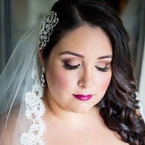 Rhinestone comb in head piece